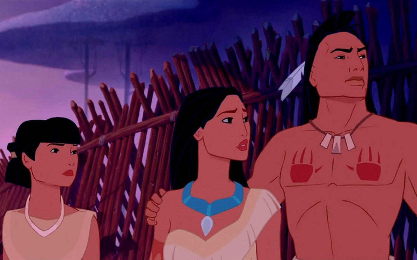 Free Pocahontas High Quality Wallpaper Id - Real Life Pocahontas And Kocoum - HD Wallpaper 