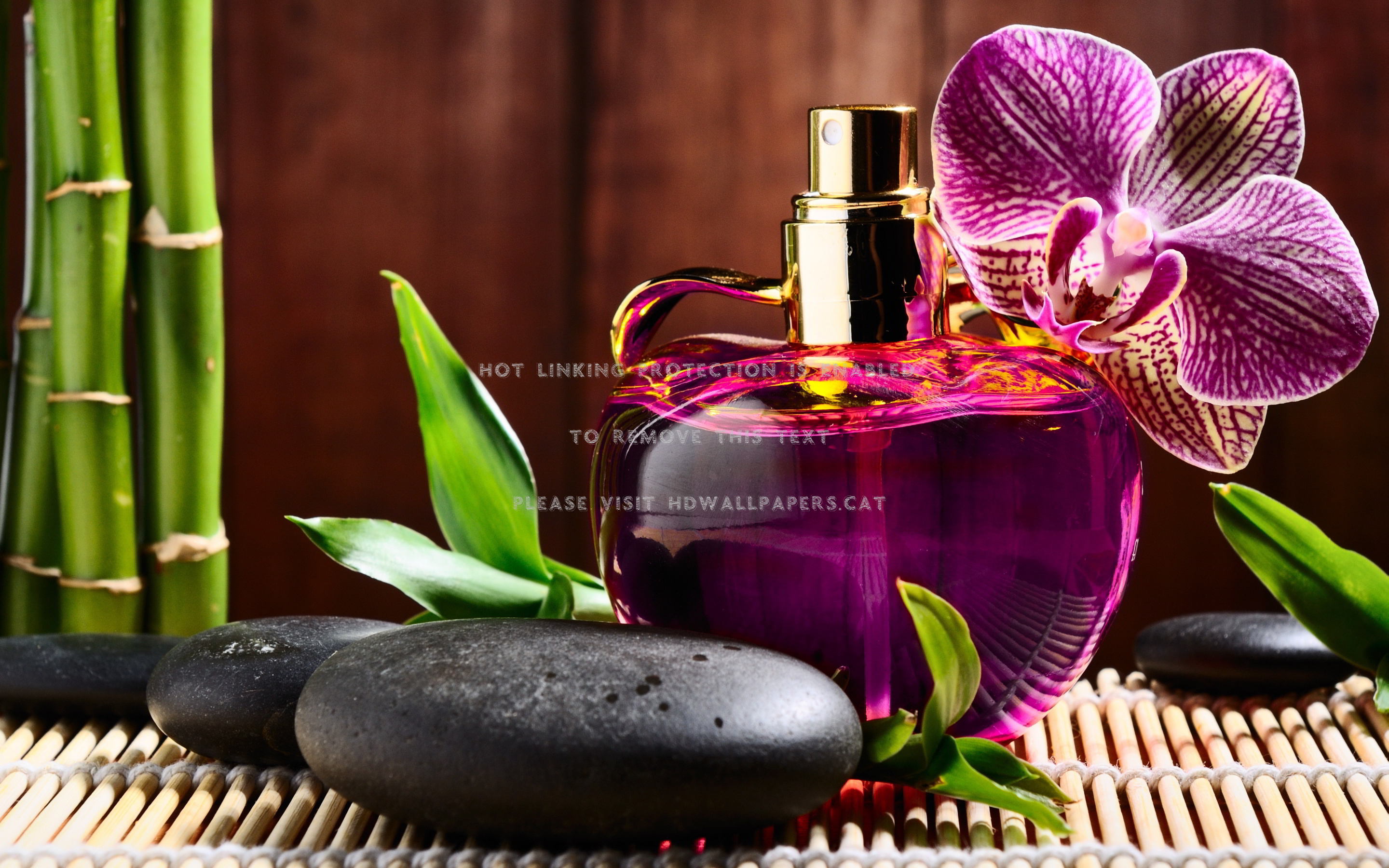 Orchid Perfume Bottle Spa Aromatherapy - Perfumes - HD Wallpaper 