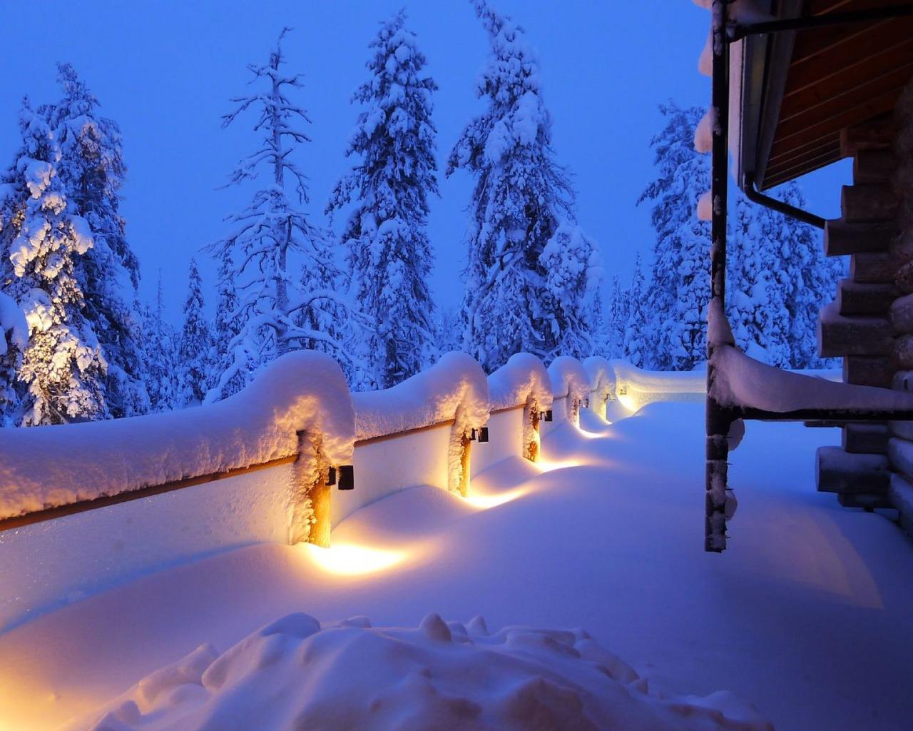 Amazing Winter Landscape - Beautiful Winter Landscape - HD Wallpaper 