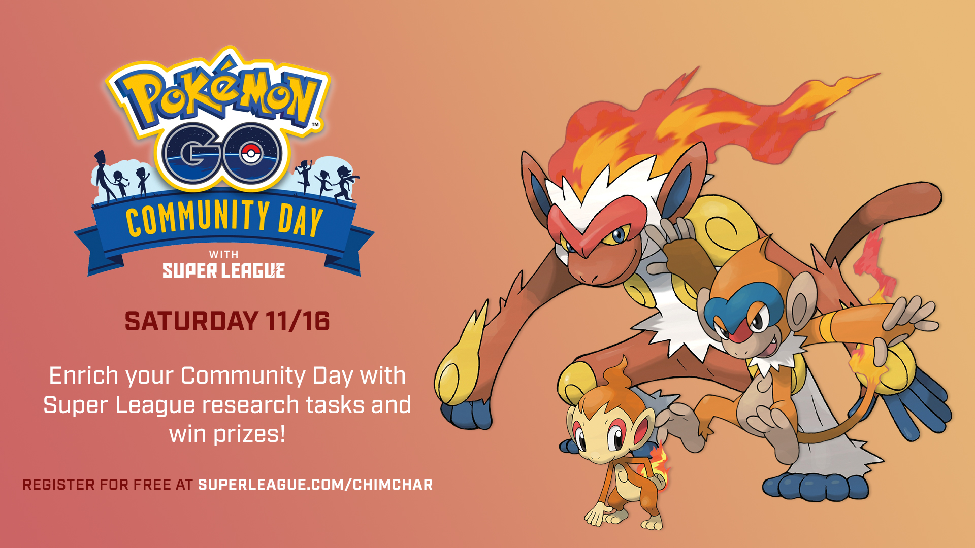 Pokemon Go Community Day Chimchar - HD Wallpaper 