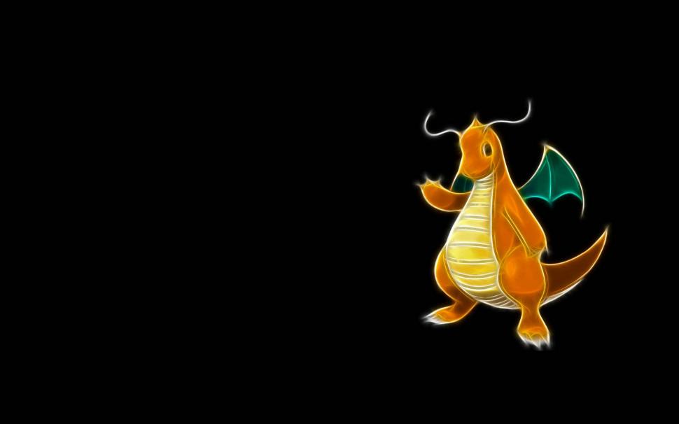 Dragonite, Anime, Black Background Wallpaper,dragonite - Pokemon Wallpaper Hd Dragonite - HD Wallpaper 