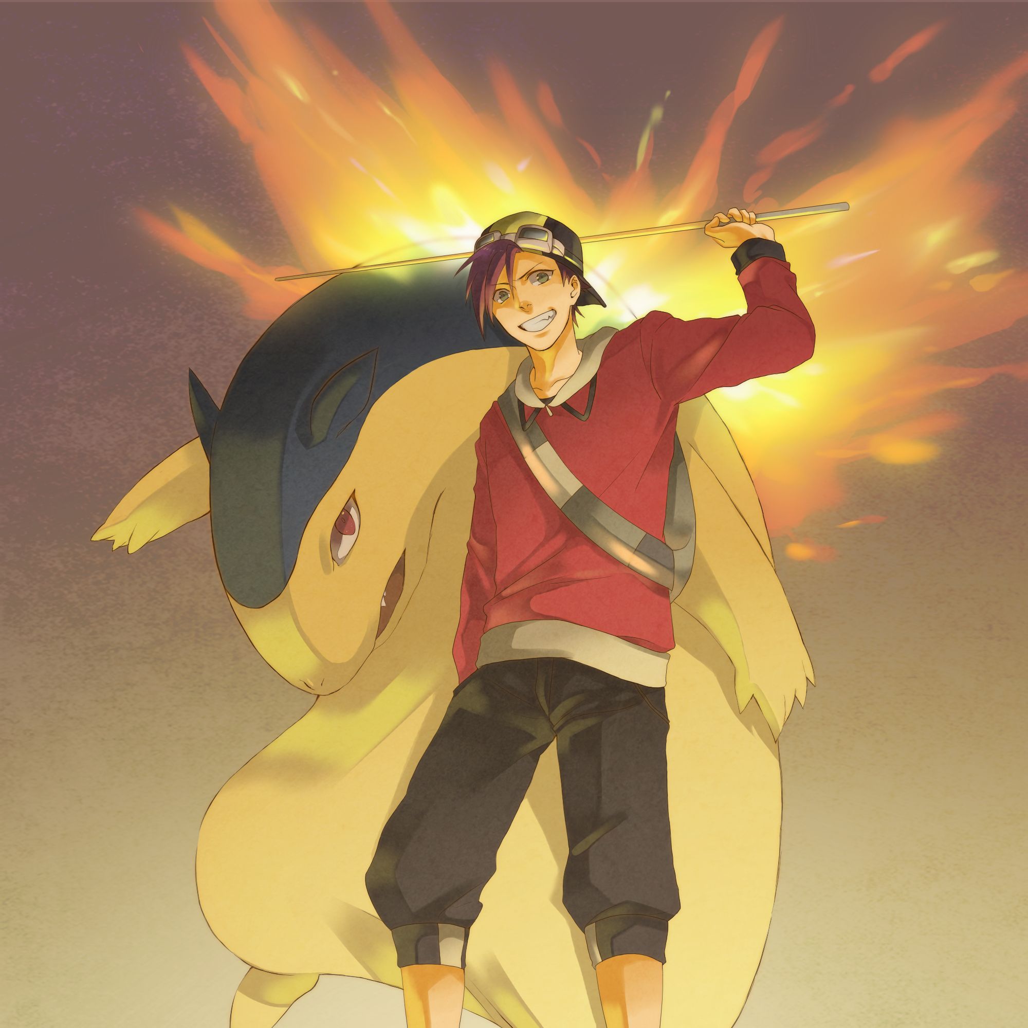 Typhlosion And Gold - HD Wallpaper 