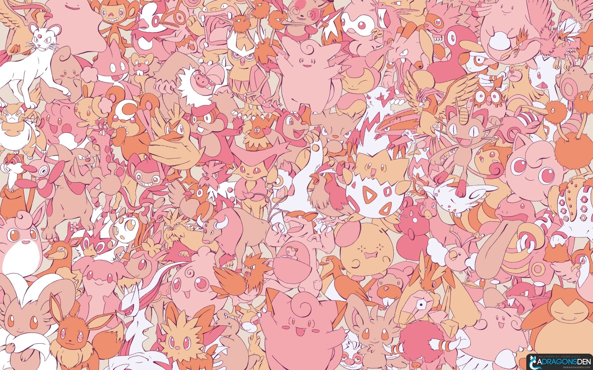 Pokã©mon Togepi Teddiursa Staravia Snorlax 
 Data-src - Pokemon Fairy Type Background - HD Wallpaper 
