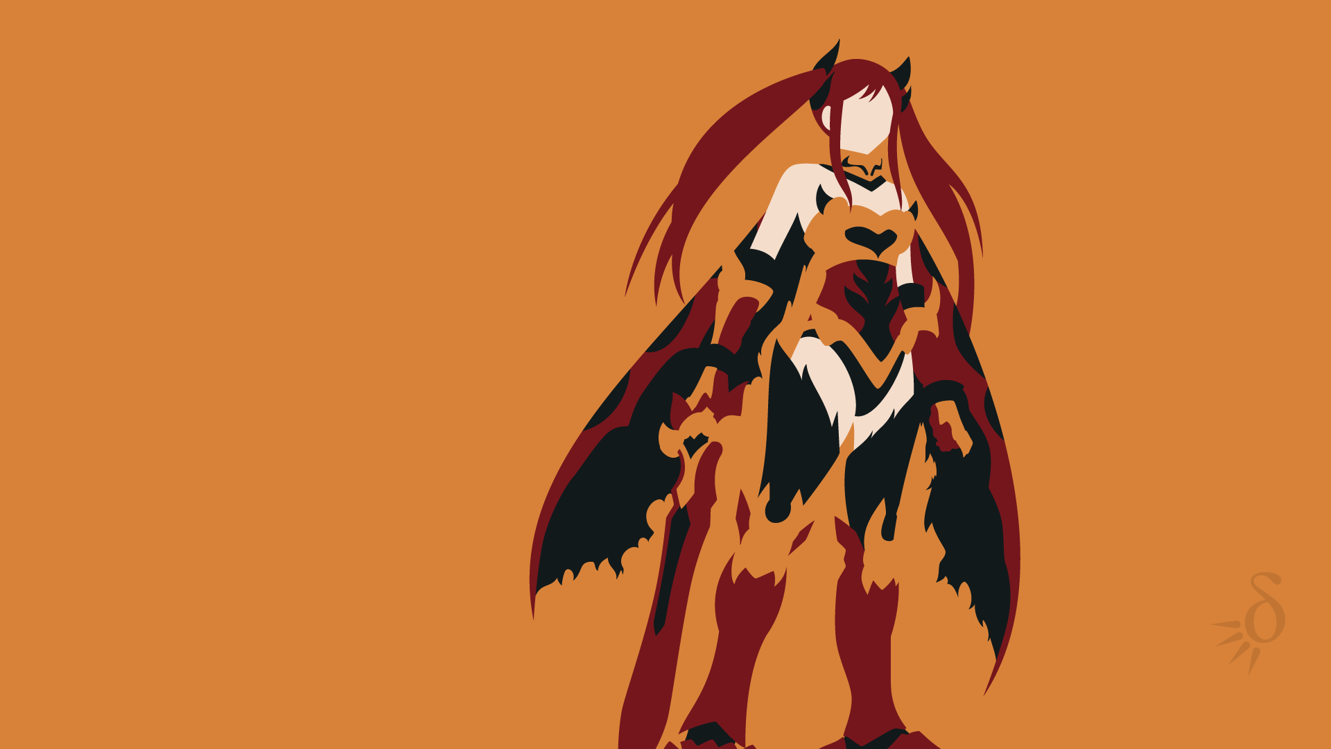 Fairy Tail Erza Minimalist - 1920x1080 Wallpaper - teahub.io