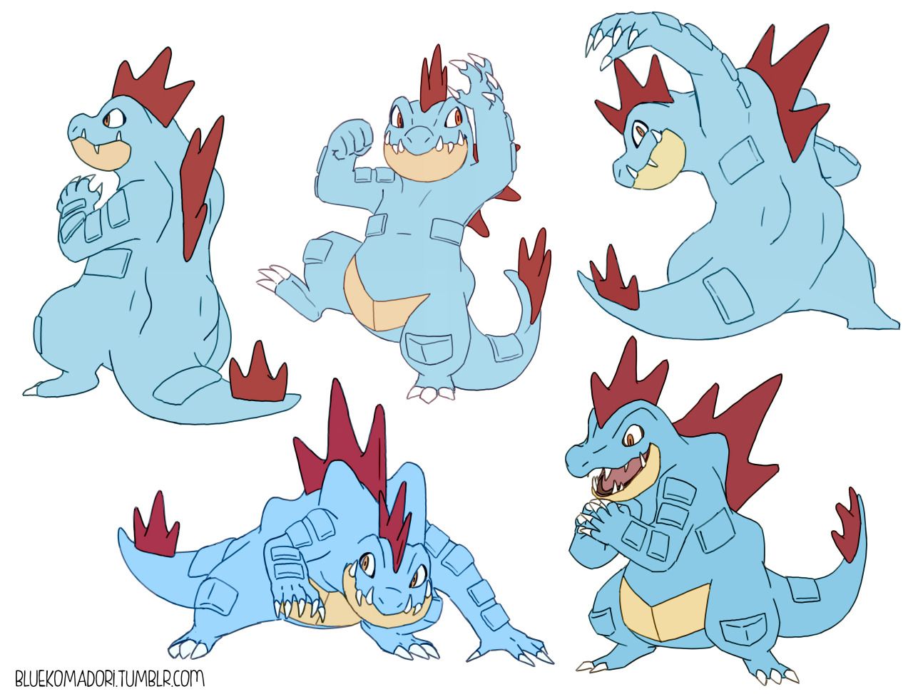 Pokemon Feraligatr Fanart - HD Wallpaper 