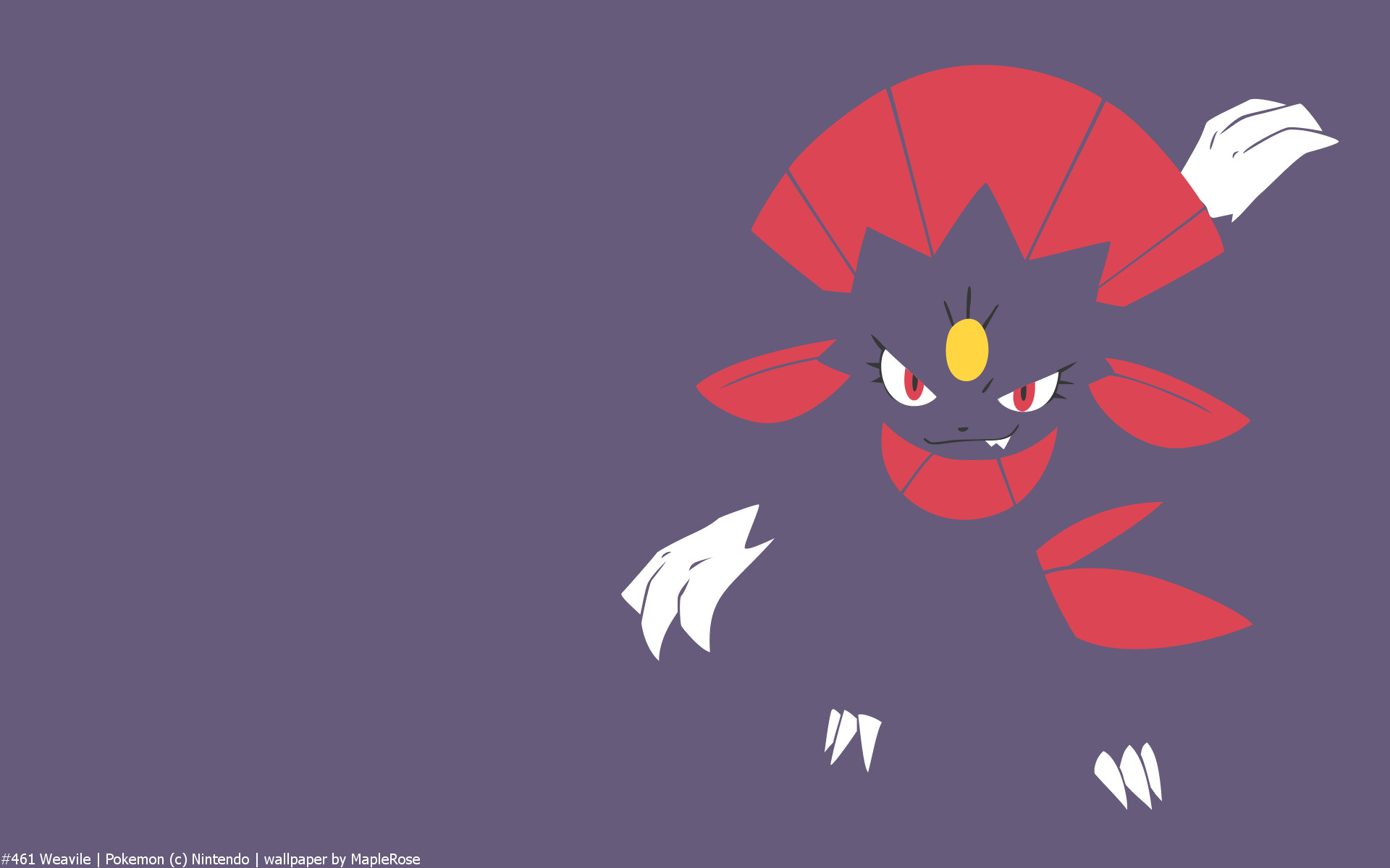 Pokemon Weavile - HD Wallpaper 