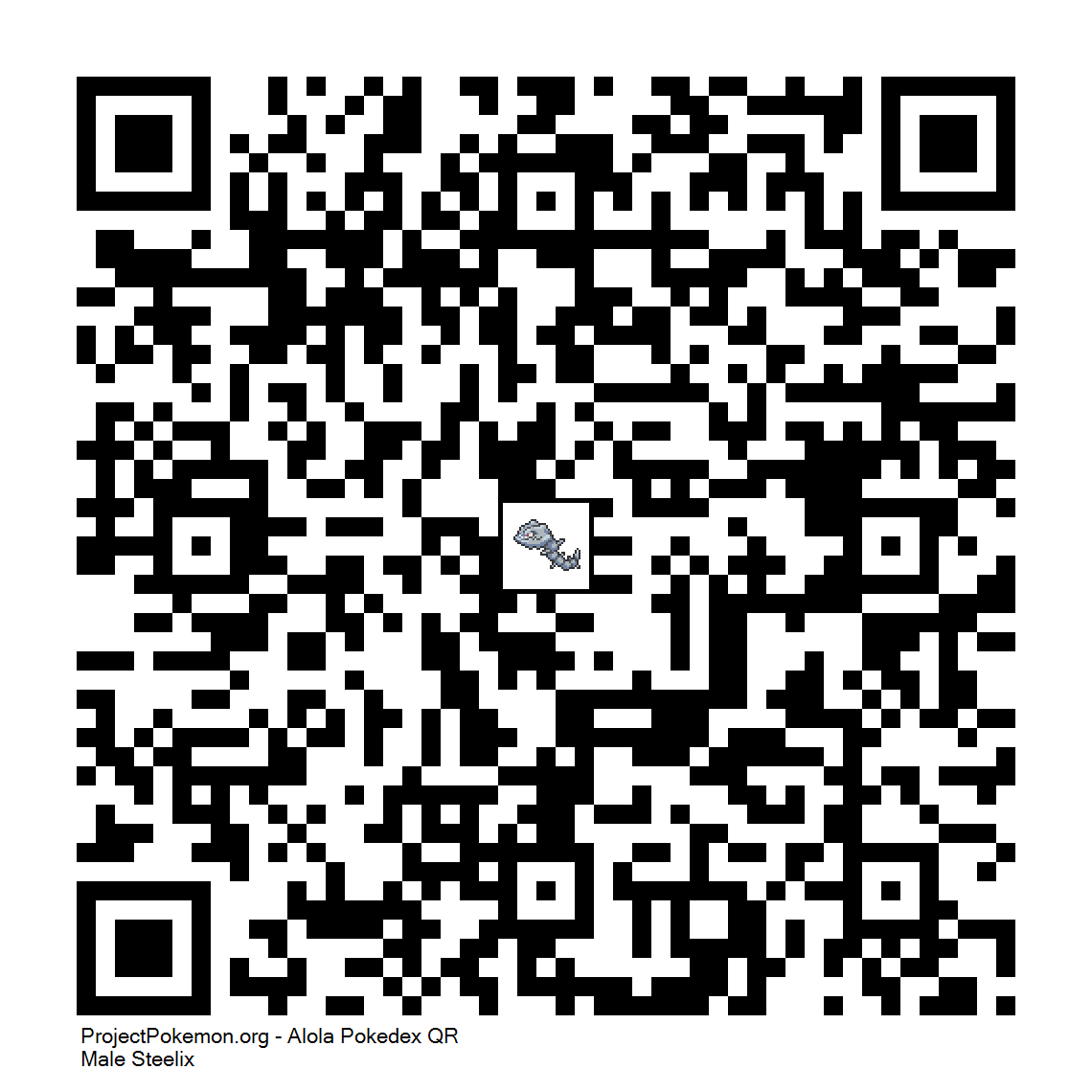 Steelix Pokemon Steelix Qr Code 1140x1140 Wallpaper Teahub Io