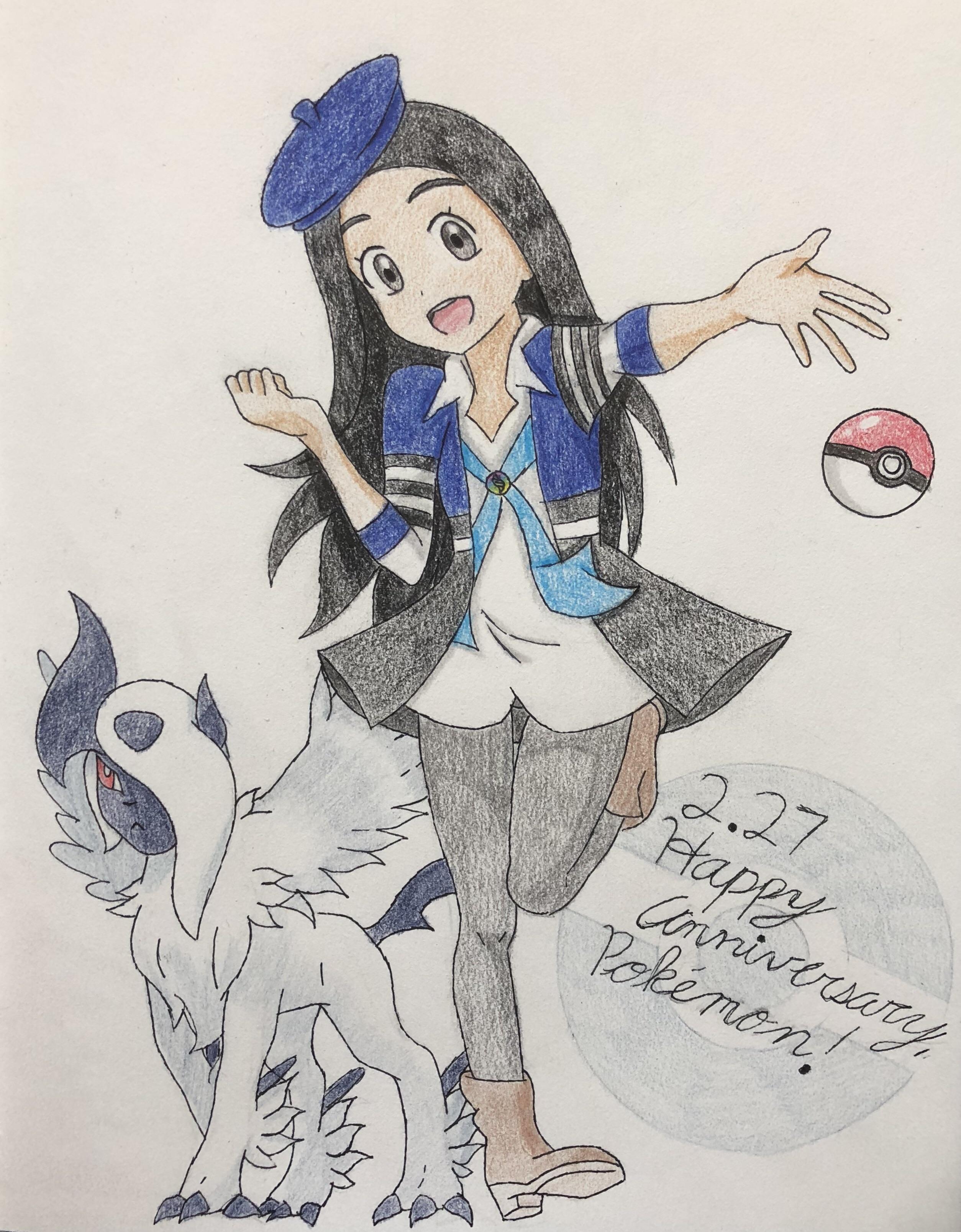 Art Pokemon Trainer Drawing - HD Wallpaper 