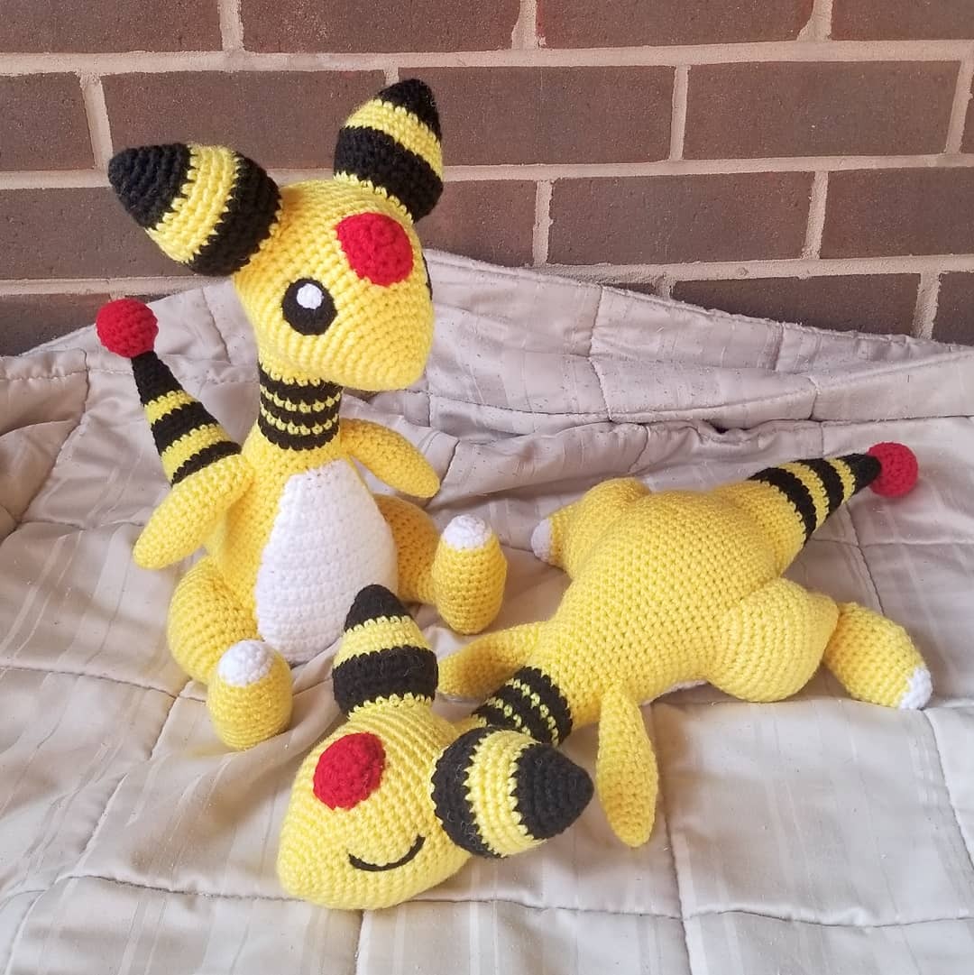 Ampharos Crochet - HD Wallpaper 