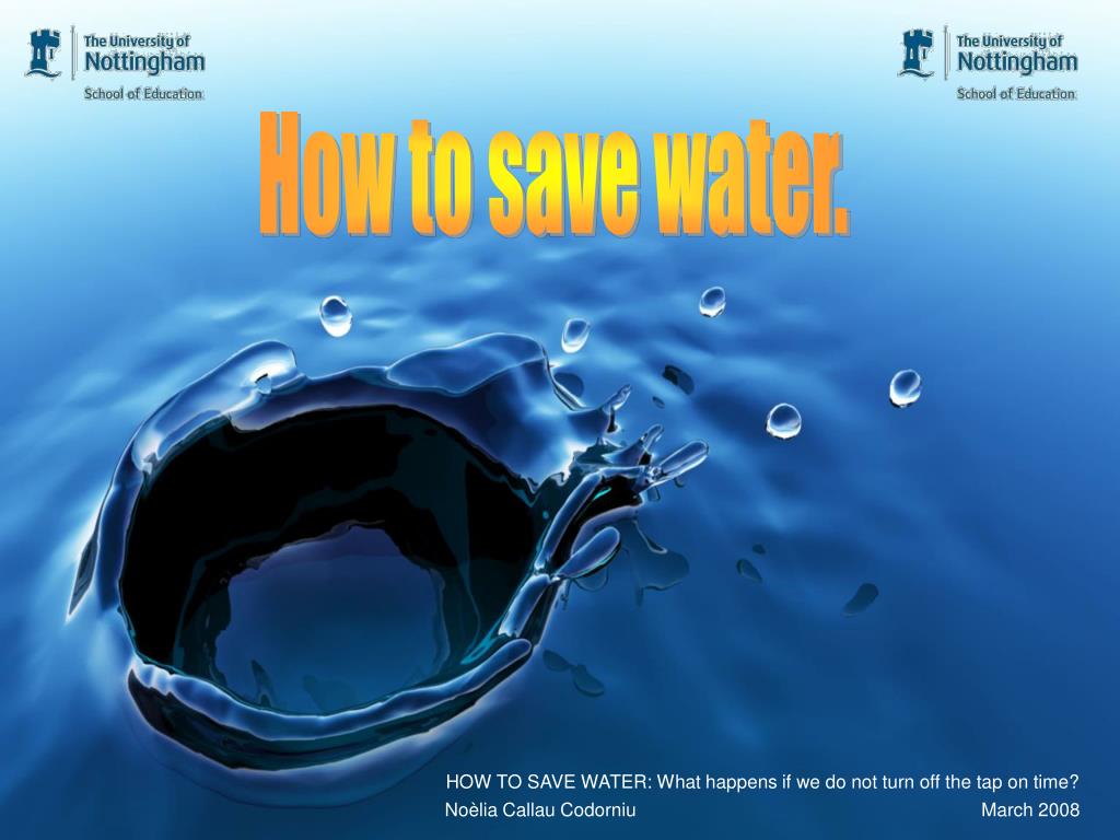 Save Water Ppt - HD Wallpaper 