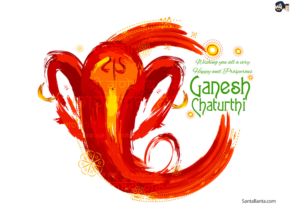 Lord Ganesha - Ganesh Chaturthi Yoga Wishes - 1024x768 Wallpaper 