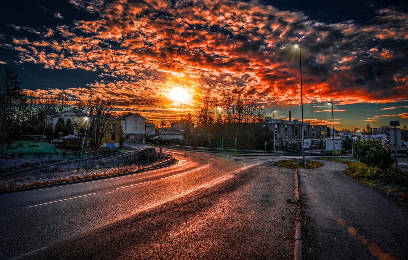 Photo Wallpaper Is, So, I Guess, Rating, Cheat - Beautiful Sunset In City - HD Wallpaper 