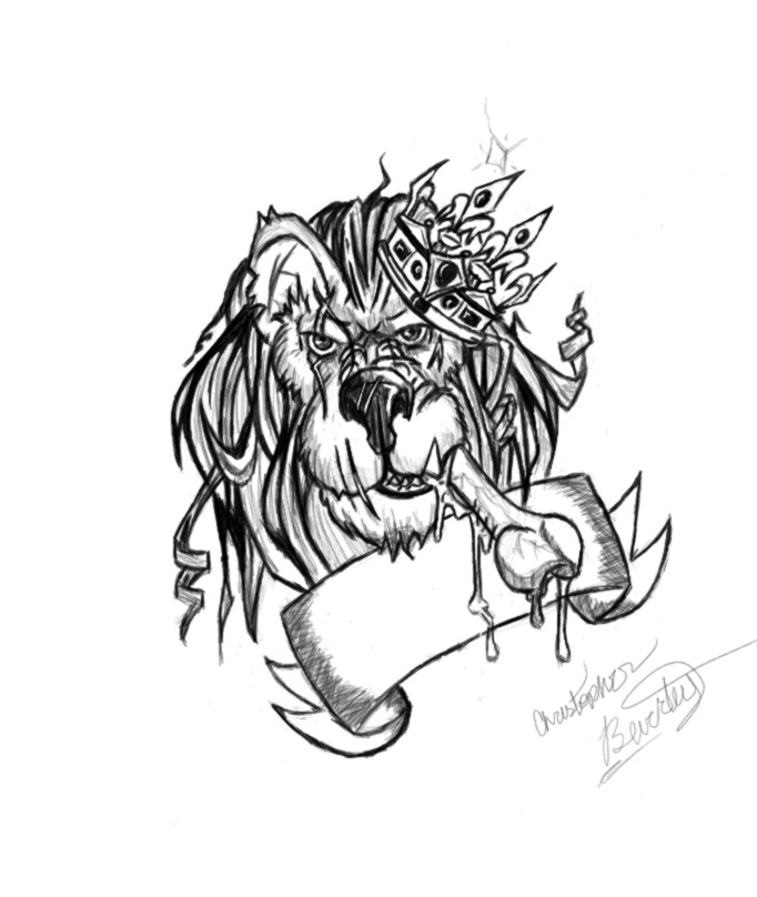 Lion Head Tattoo Wallpaper Http - Illustration - HD Wallpaper 