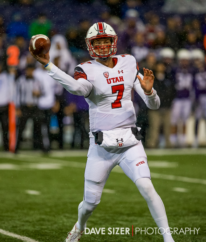 Utah Qb Travis Wilson With His Side-arm Delivery - Sprint Football - HD Wallpaper 