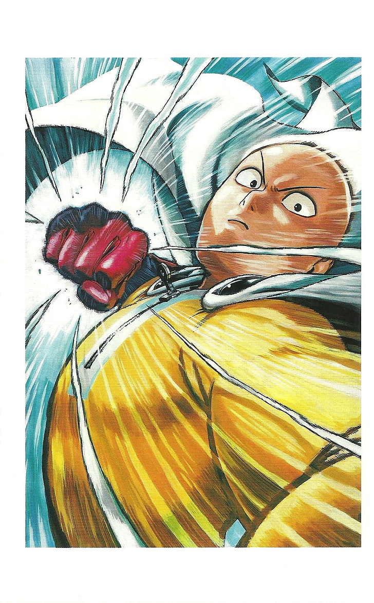 One Punch Man, Yusuke Murata, Saitama, Transfer Print, - HD Wallpaper 