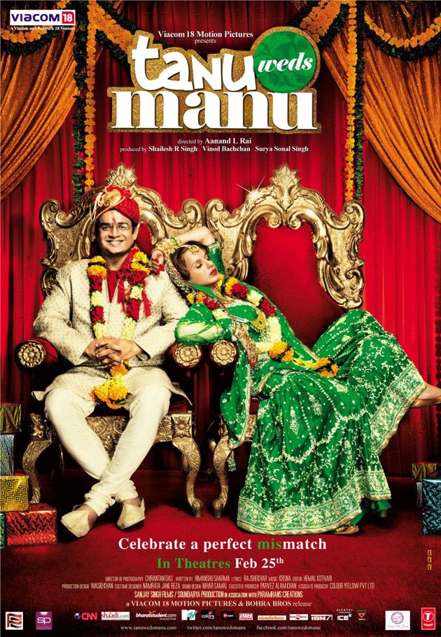 Fwd Life 6 Ten Wedding Based Bollywood Movies - Tanu Weds Manu Returns Poster - HD Wallpaper 