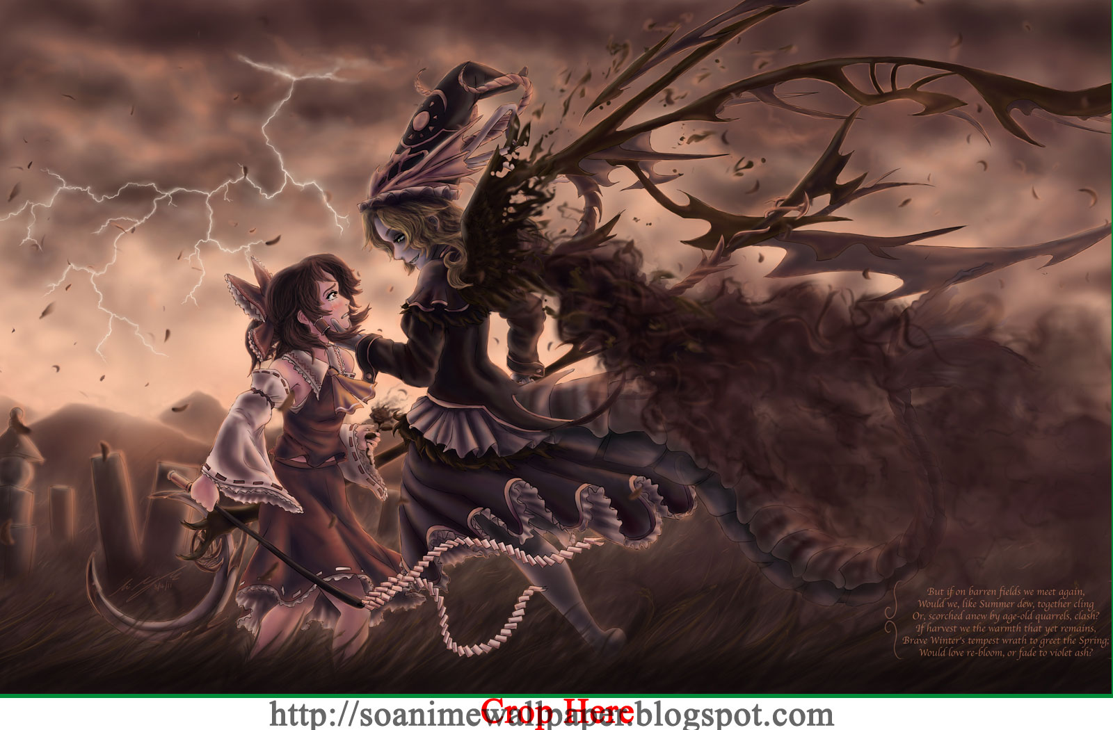 Touhou Dark Marisa - HD Wallpaper 