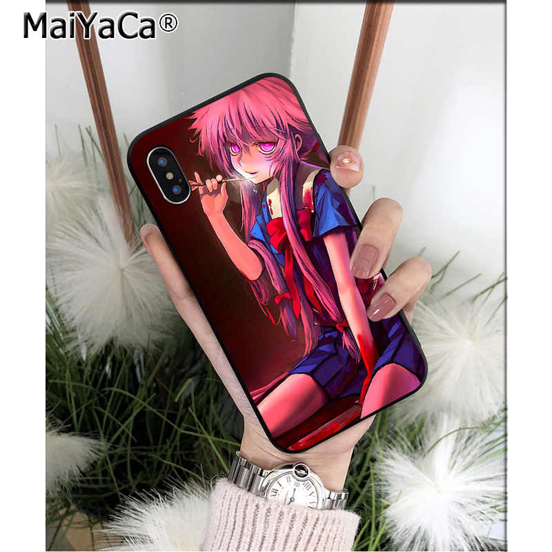 Maiyaca Bloody Anime Future Diary Mirai Nikki Silicone - Apple Iphone 8 - HD Wallpaper 