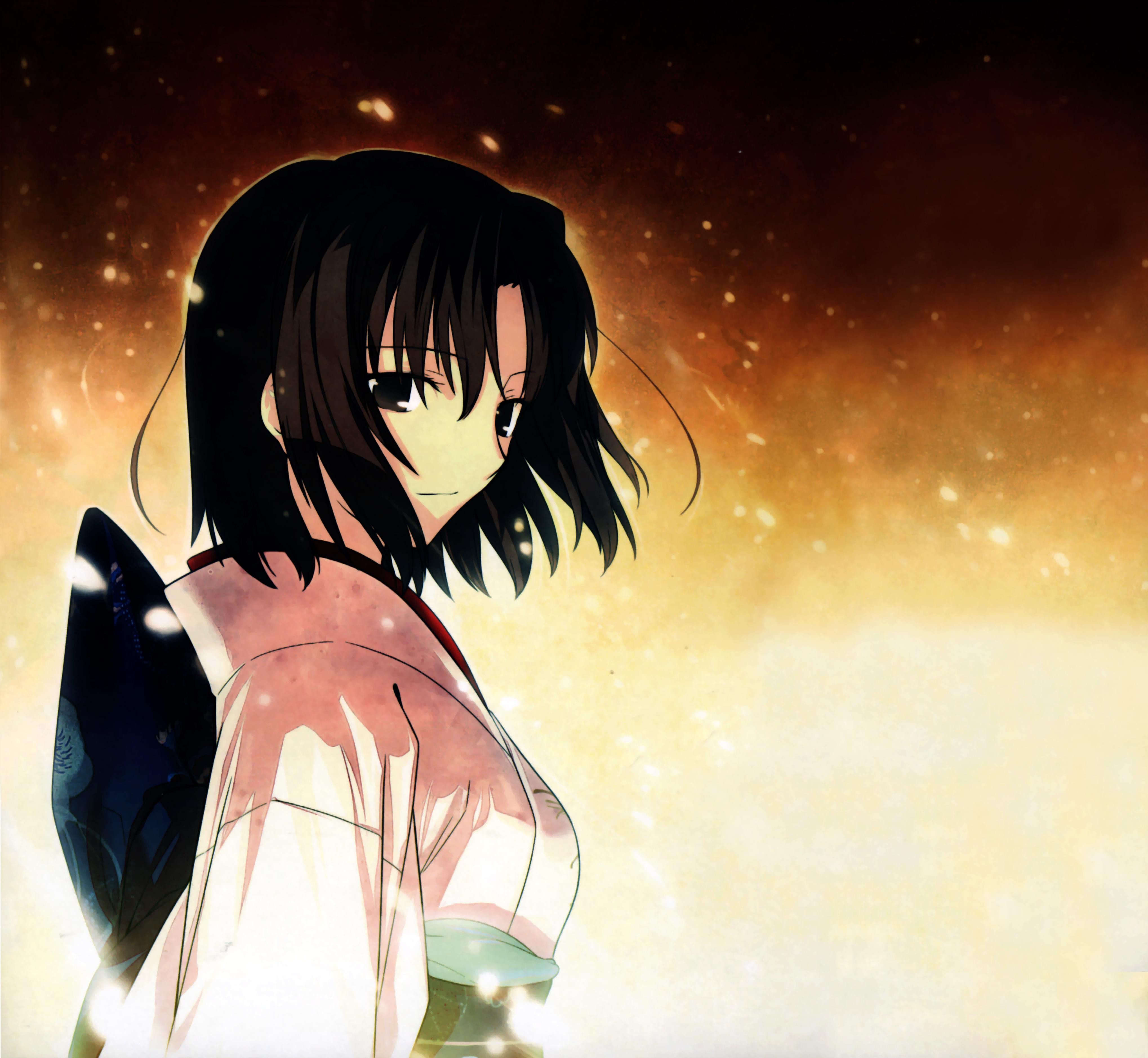 Wallpaper - Ryougi Shiki Snow - HD Wallpaper 