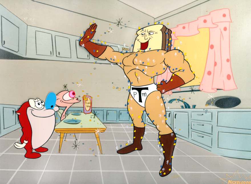 Powdered Toast Man - Ren And Stimpy Show Toast Man - HD Wallpaper 