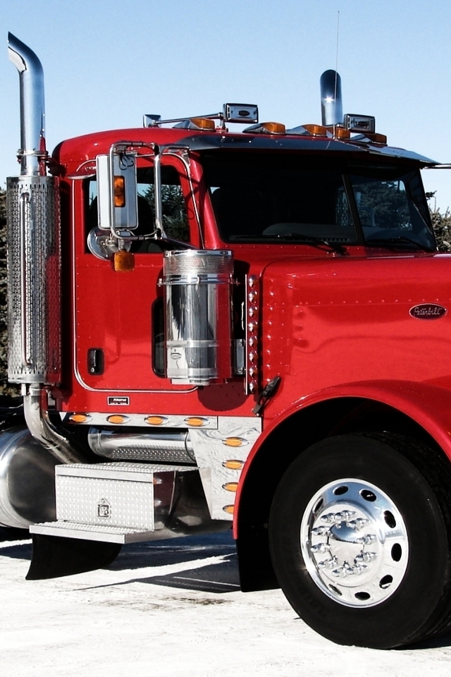 Peterbilt 379 Truck For 640 X 960 Iphone 4 Resolution - Peterbilt Tractor Truck - HD Wallpaper 