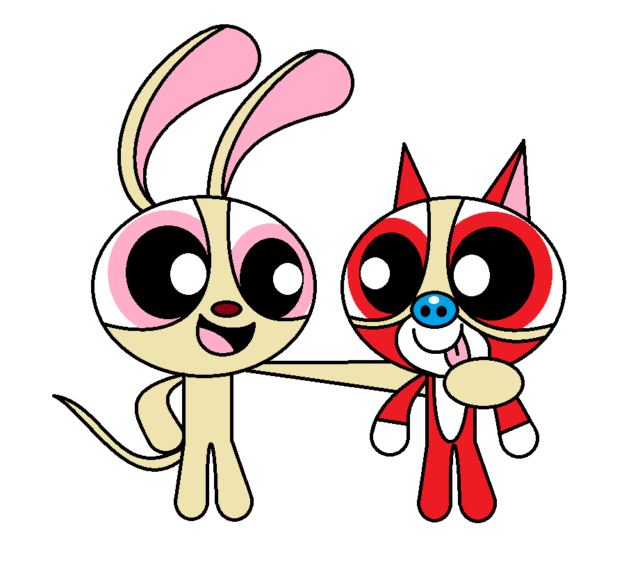 Ren And Stimpy Powerpuff Girls Style - Ren And Stimpy Fan Art - HD Wallpaper 