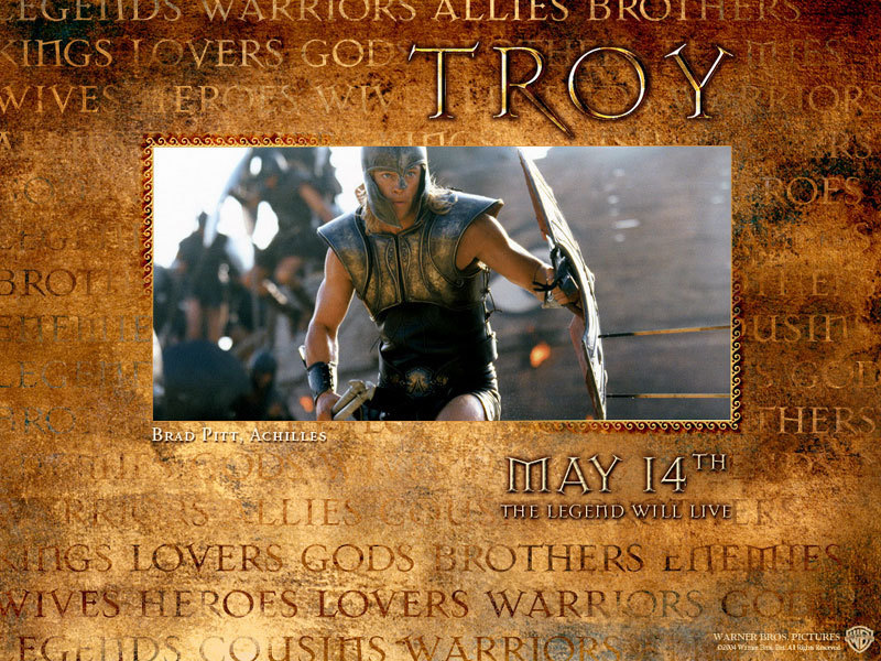 Achilles - Brad Pitt Troy - HD Wallpaper 