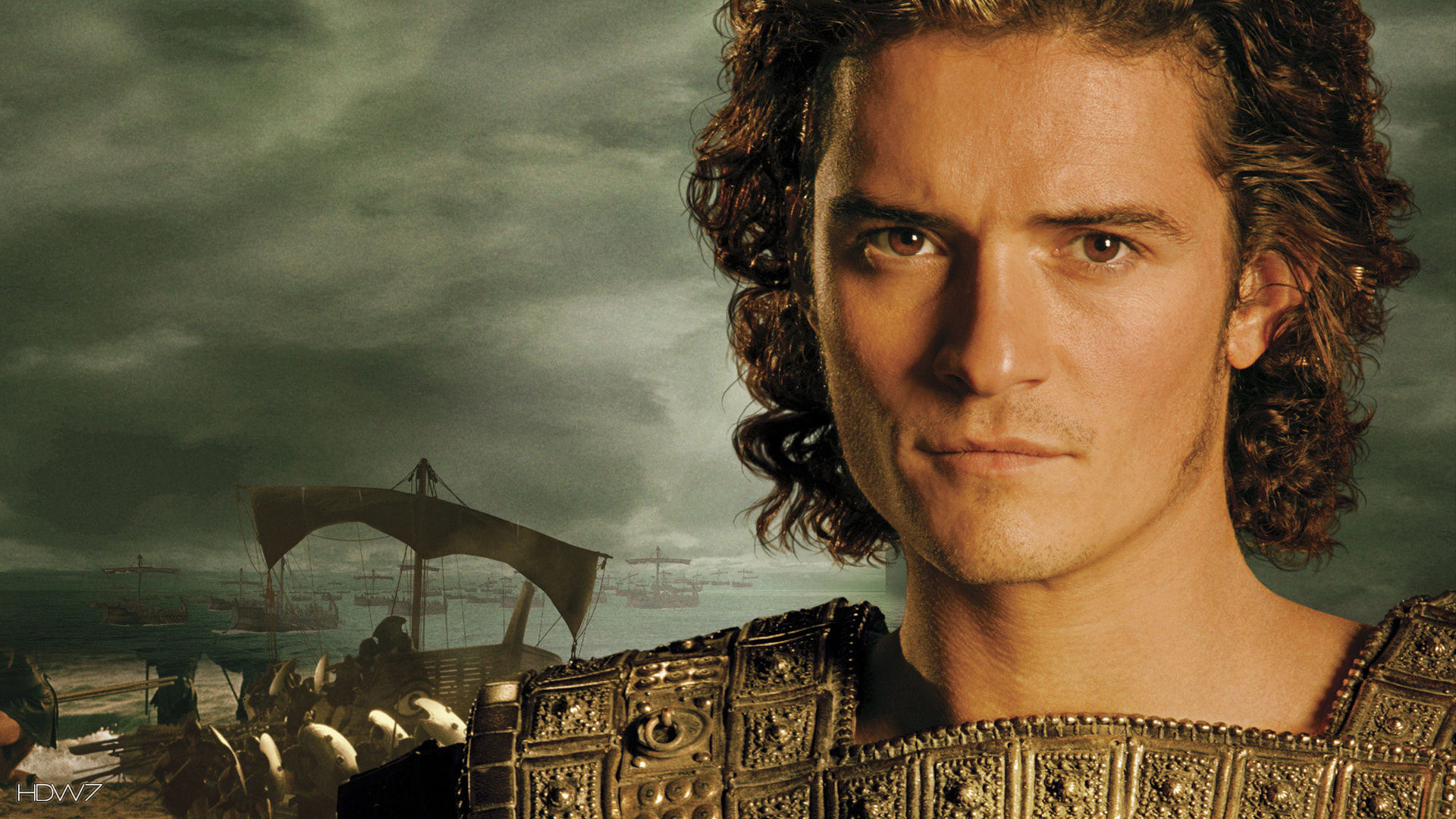 Troy Movie Orlando Bloom Wallpaper - Orlando Bloom In Movies - HD Wallpaper 