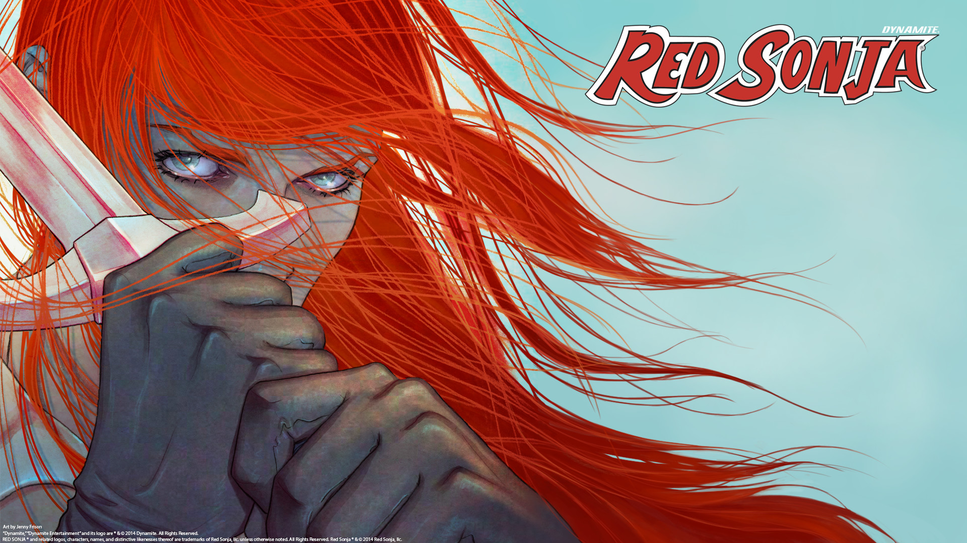 1920 X 1080 
 Data-src - Complete Gail Simone Red Sonja Oversized - HD Wallpaper 