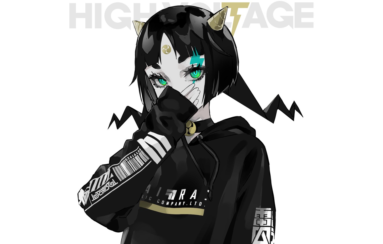 Photo Wallpaper Girl, Background, Fiction - Black Clothes Anime Girl - HD Wallpaper 