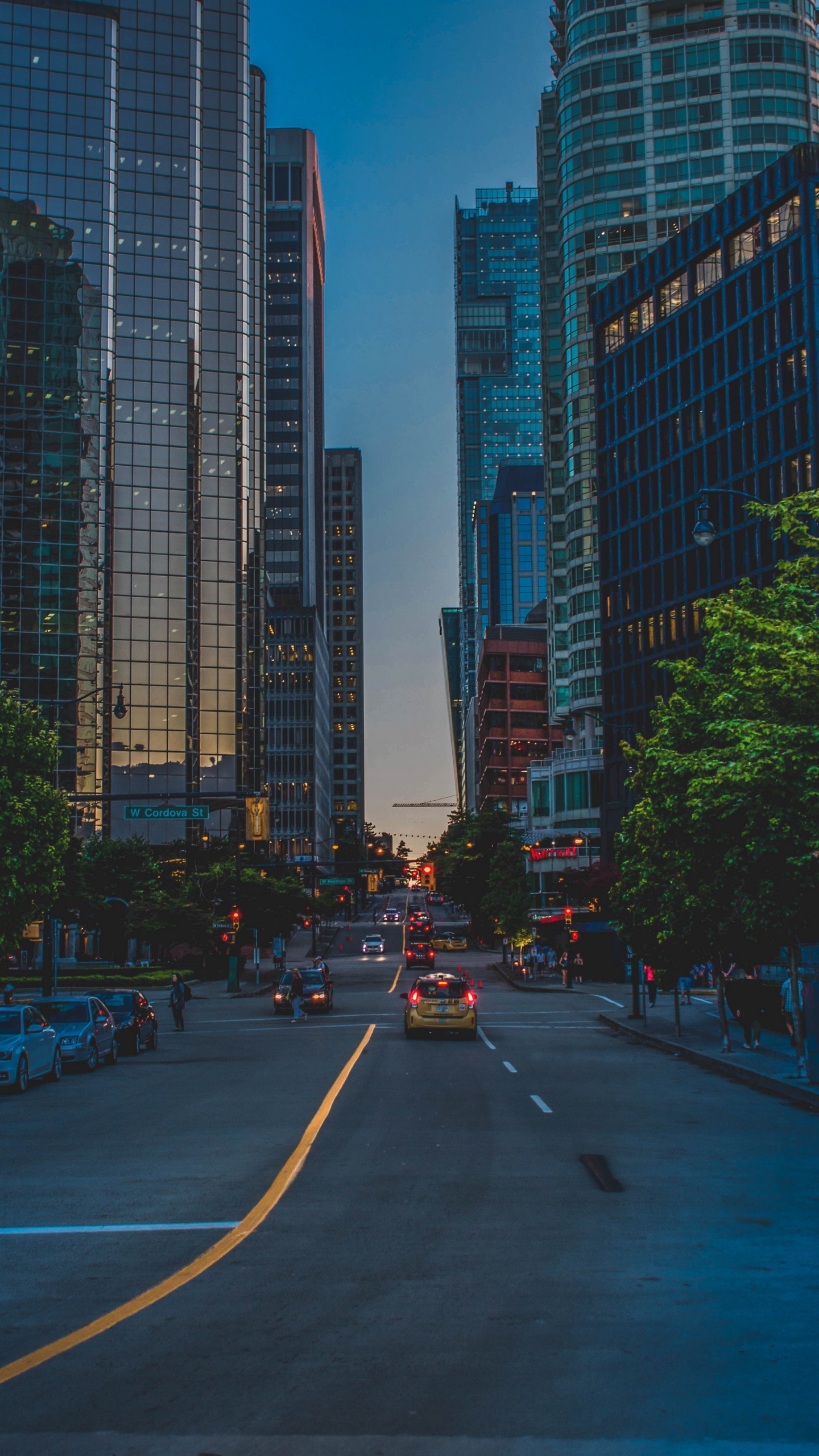 Wallpaper City, Street, Evening, Architecture - Evening City - HD Wallpaper 