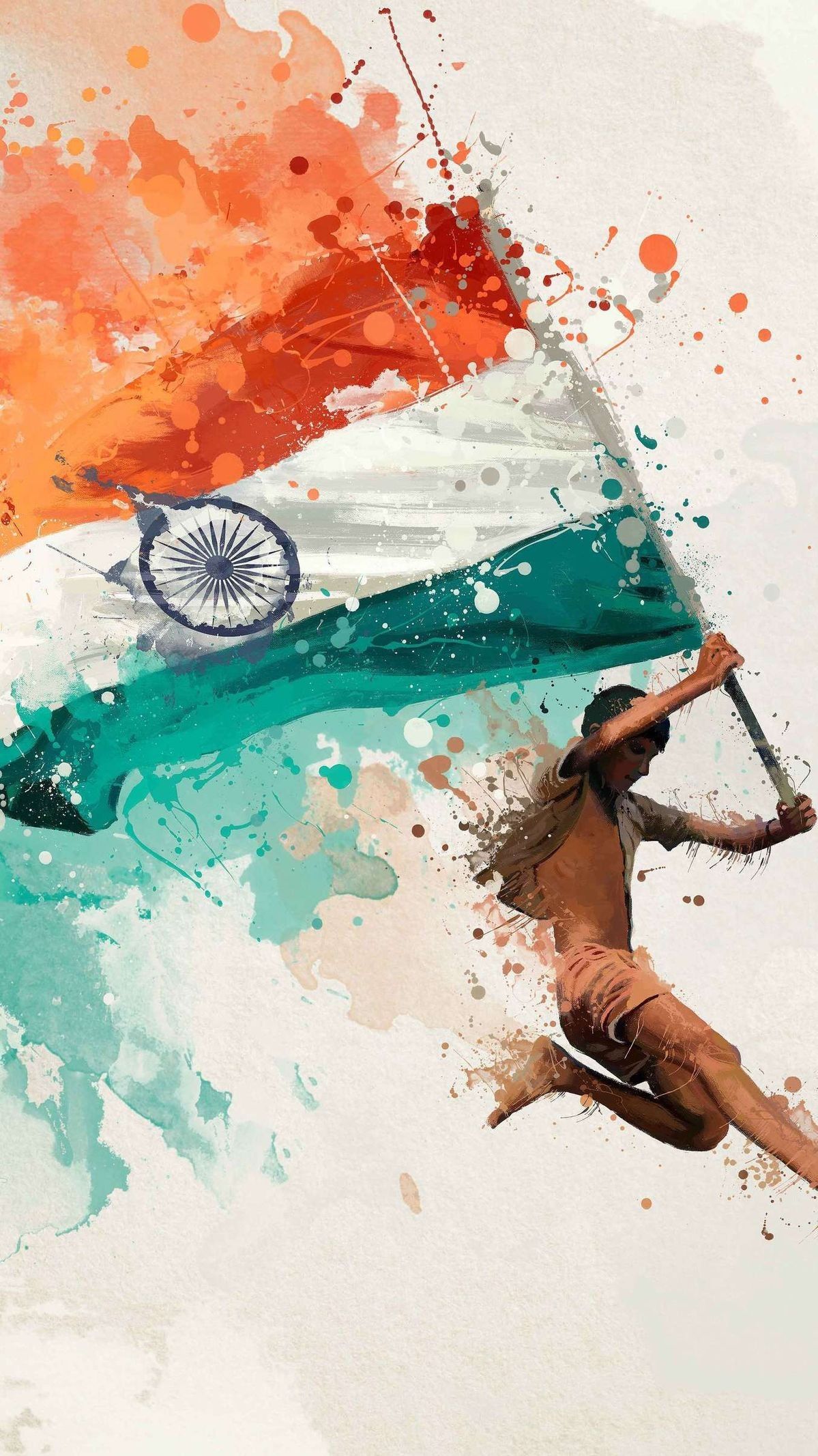 Happy Republic Day Painting - HD Wallpaper 