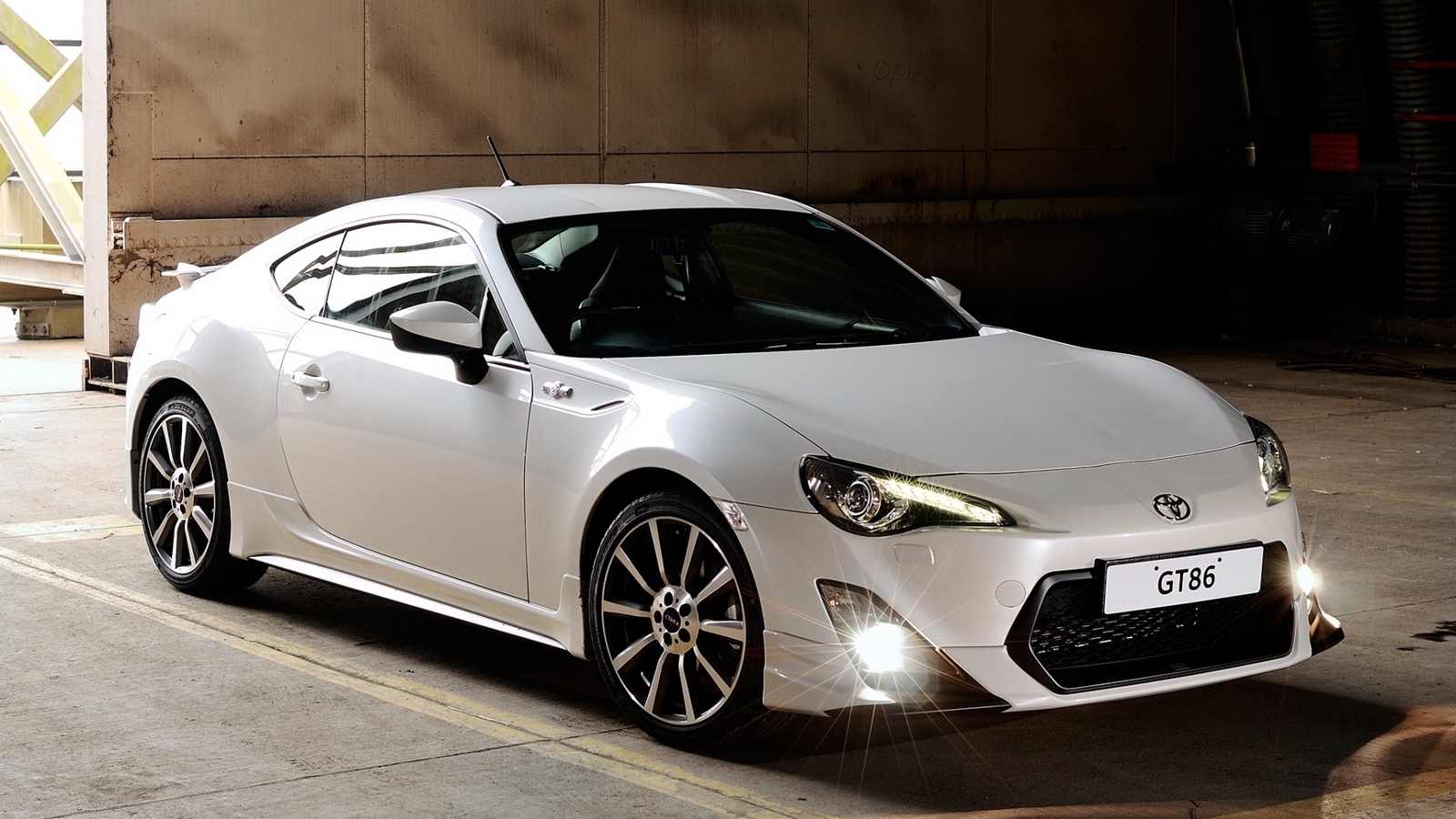 Wallpaper Toyota, Trd, Gt, Coupe, 86, Front View - Toyota Gt86 White - HD Wallpaper 