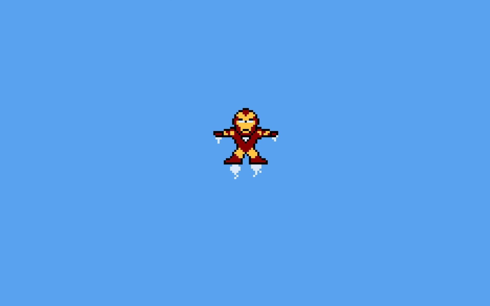 8 Bit Superman - HD Wallpaper 