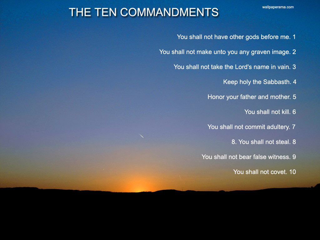 The Ten Commandments Wallpaper - 10 Commandments Wallpaper Hd - HD Wallpaper 