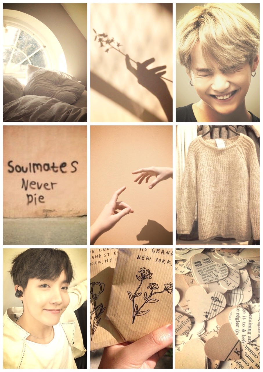 Nude Warm Yoonseok/sope Aesthetic - Collage - HD Wallpaper 