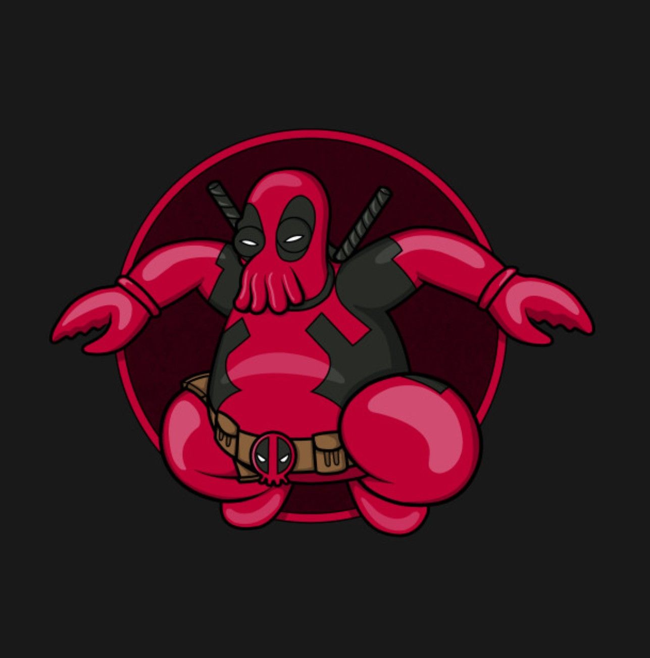 Futurama Deadpool - HD Wallpaper 