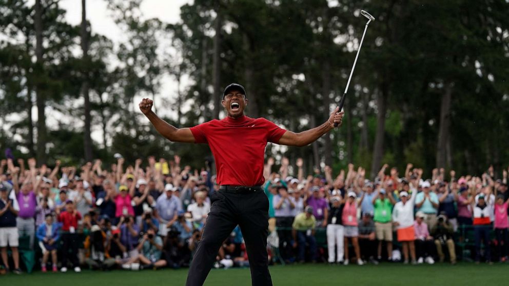 Tiger Woods Masters 2019 Poster - HD Wallpaper 