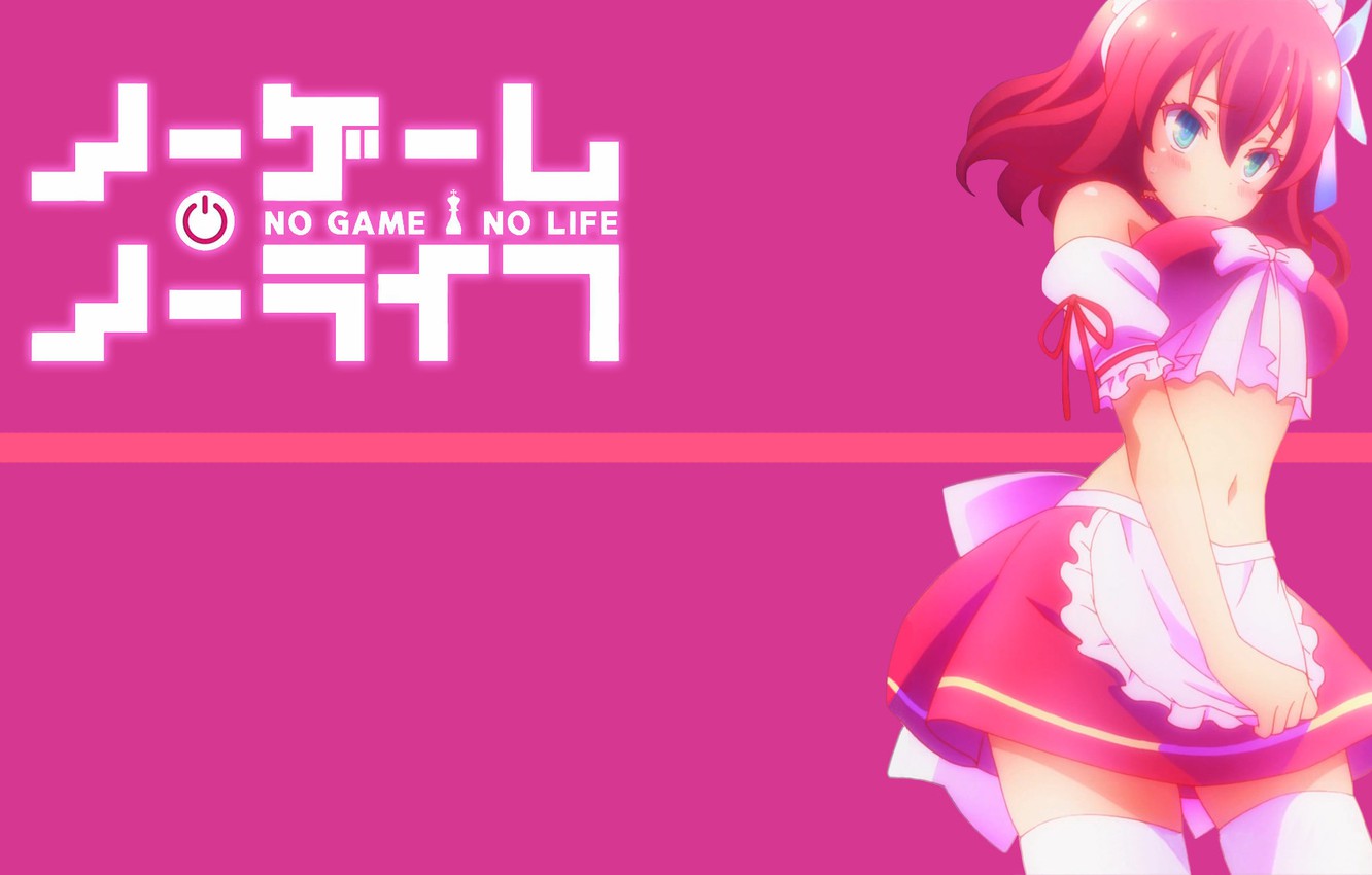 Photo Wallpaper Girl, Anime, Anime, The Maid, Pink - No Game No Life Maid - HD Wallpaper 