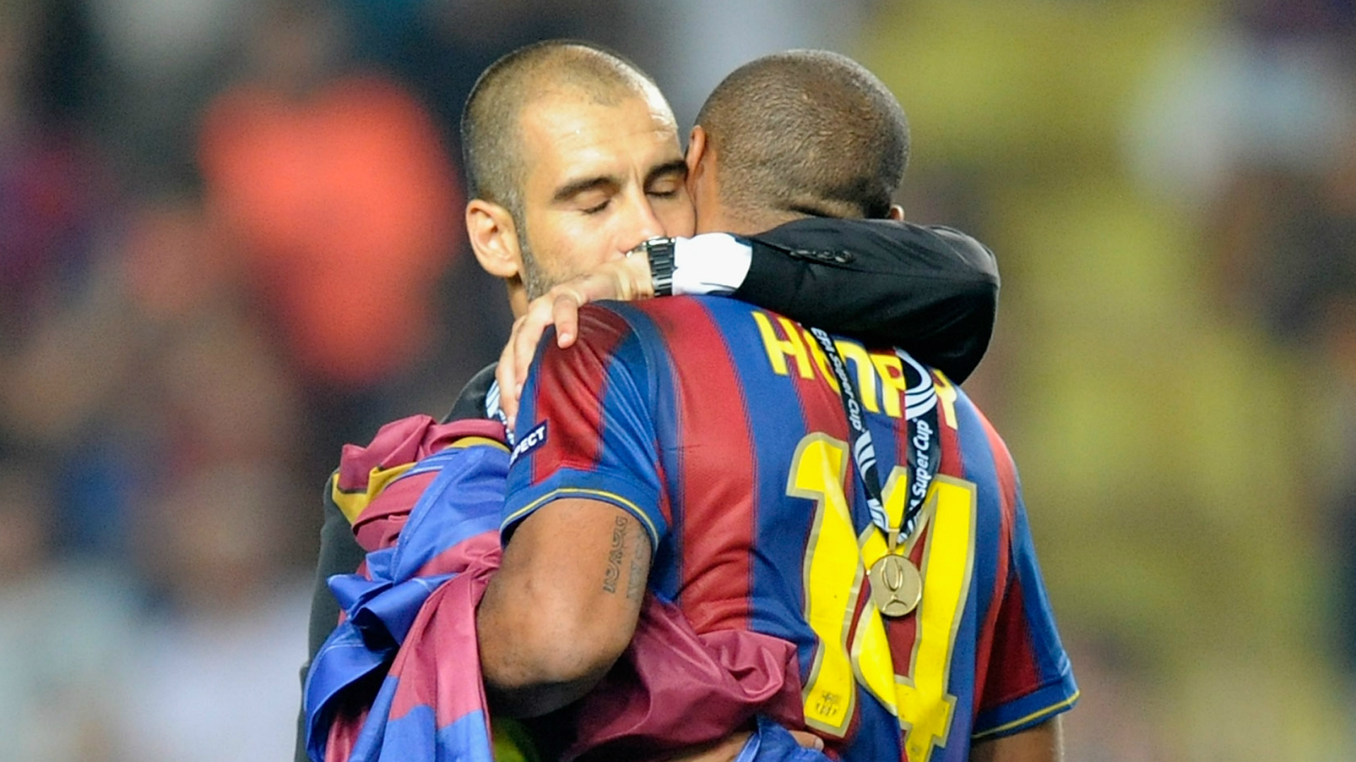Pep Guardiola Thierry Henry - HD Wallpaper 