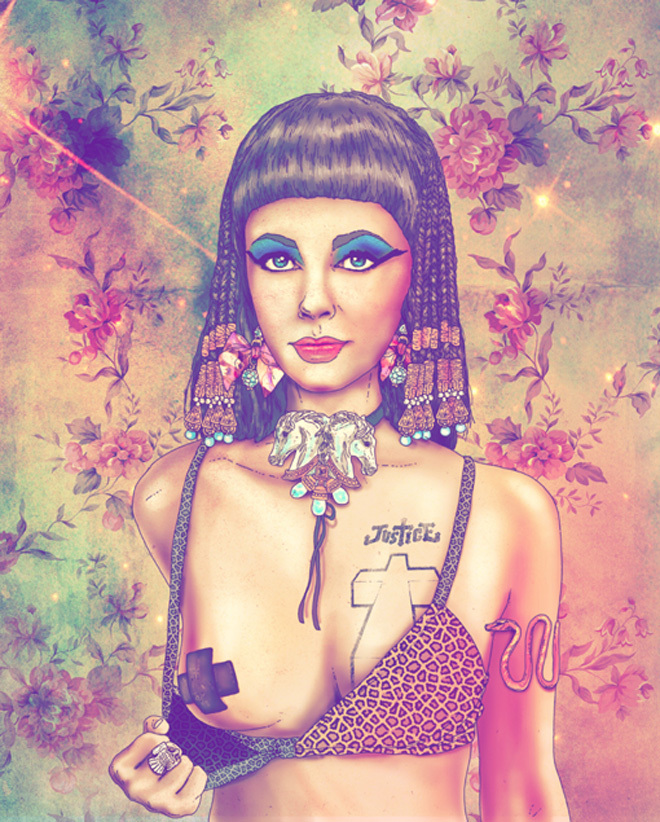 Backgrounds, Cleopatra, Colors - Cleopatra Elizabeth Taylor Art - HD Wallpaper 