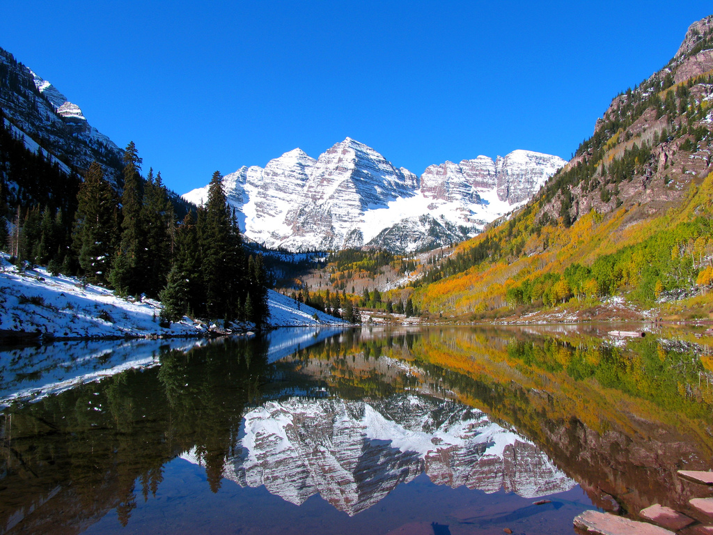 Maroon Bells - HD Wallpaper 