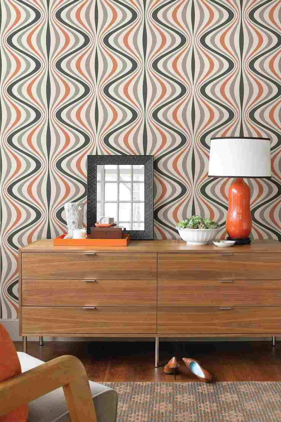 Layla Faye Wallpaper - Bedrooms Grey Feature Wall - HD Wallpaper 