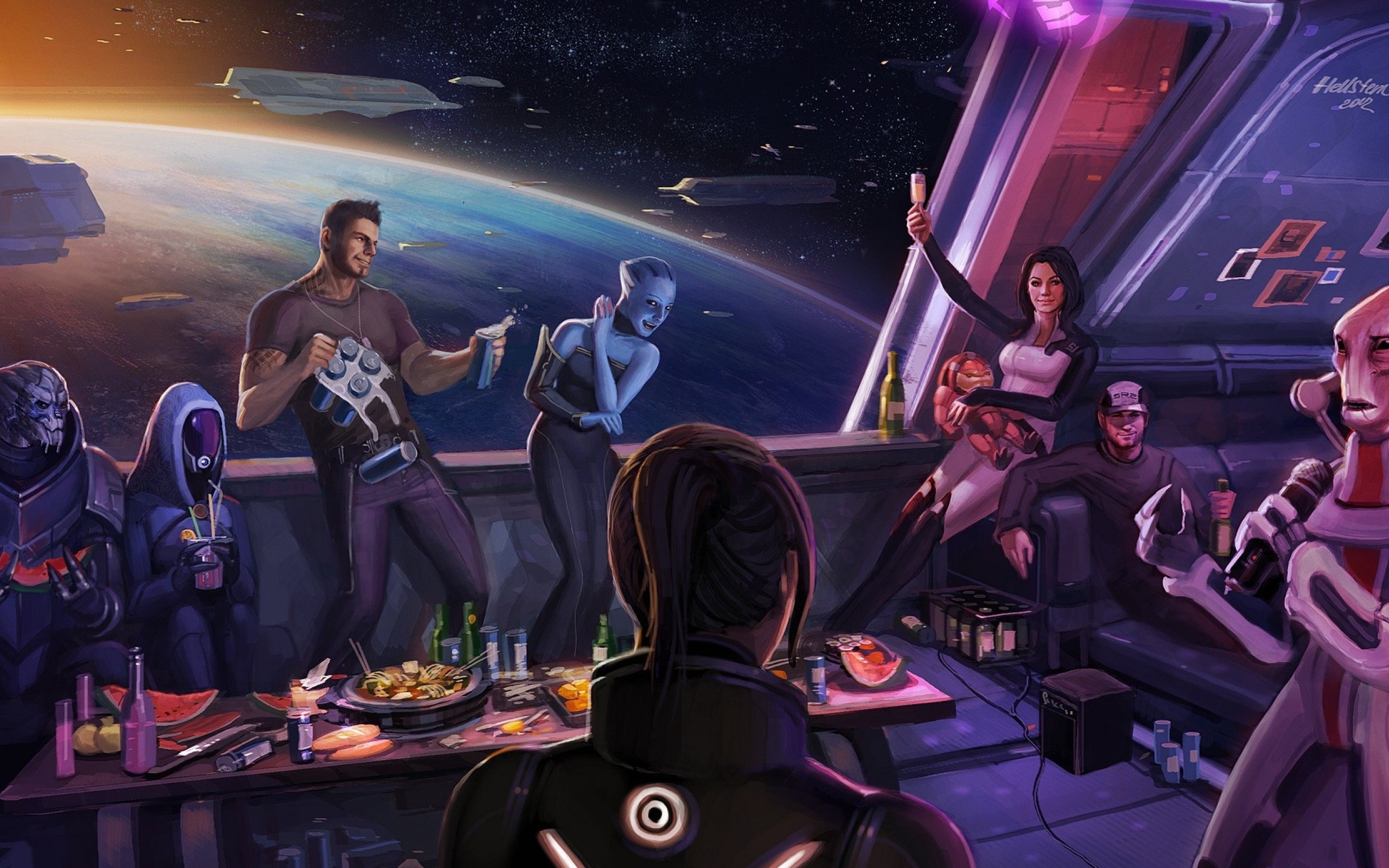 Normandy Mass Effect Miranda Lawson Mass Effect 2 Artwork - Mass Effect 3 - HD Wallpaper 