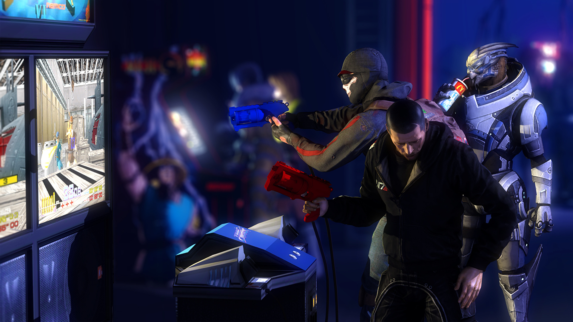 Mass Effect Garrus Fan Art - HD Wallpaper 