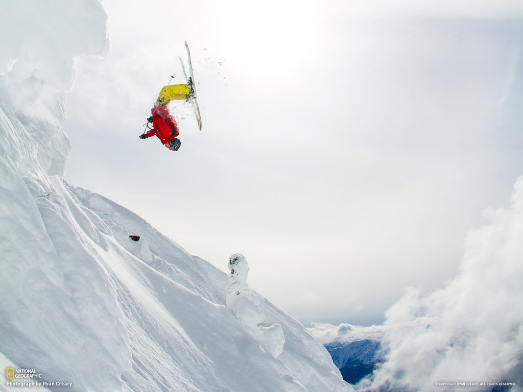 67771 Wallpaper Cb1369939427 - Powder Skiing Backflip - HD Wallpaper 