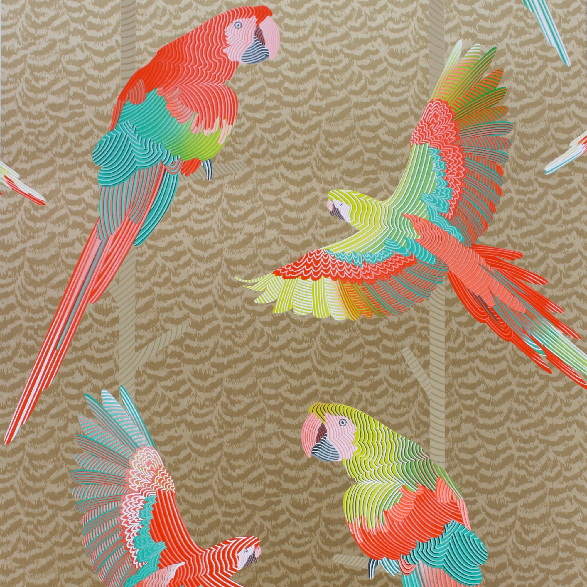 Matthew Williamson Wallpaper Birds - HD Wallpaper 