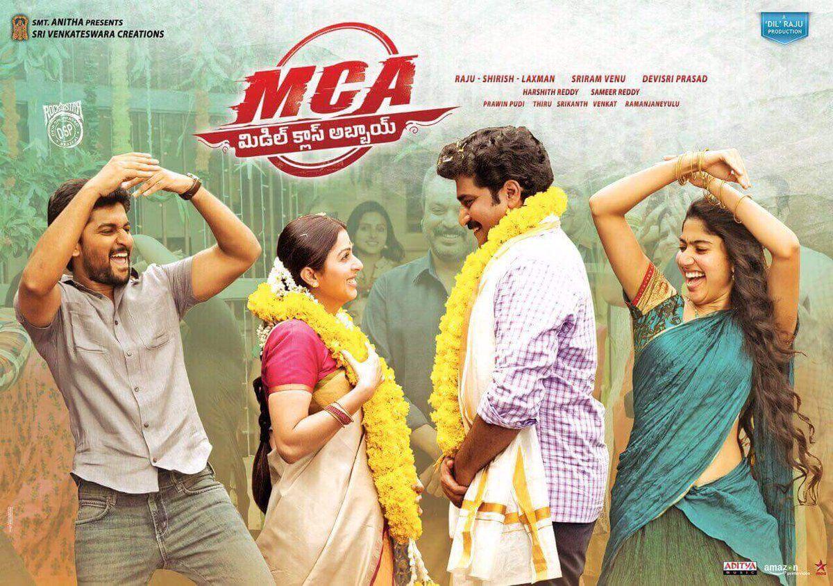 Mca Middle Class Abbayi Poster - HD Wallpaper 