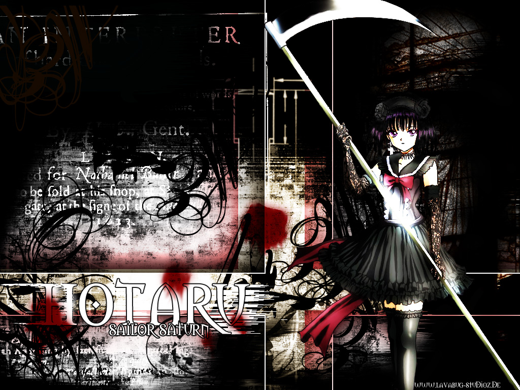 Sailor Moon Scythe Tomoe Hotaru Weapon - Sailor Saturn Art Gothic - HD Wallpaper 