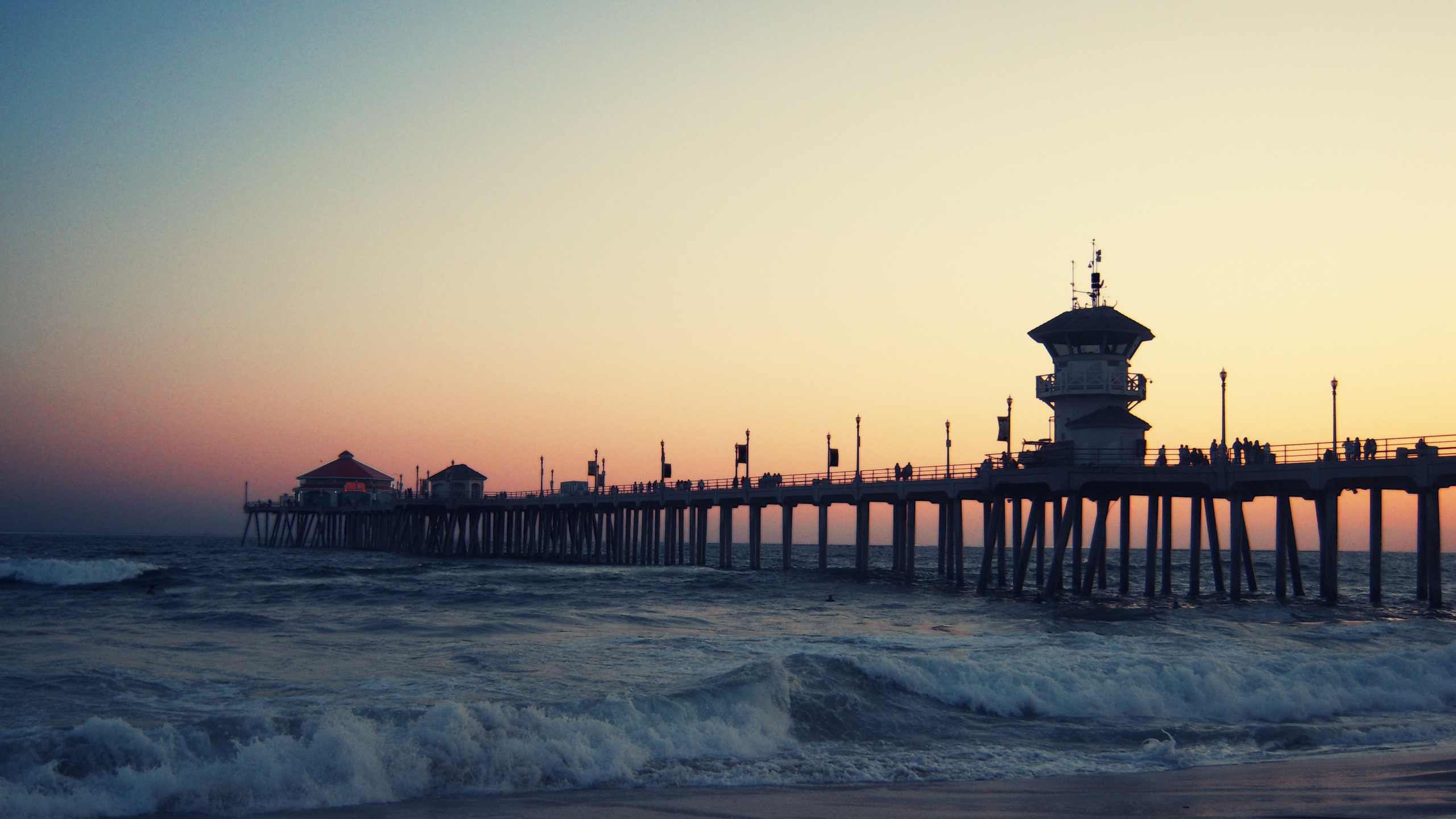 Wallpaper - Beach-sunset - HD Wallpaper 